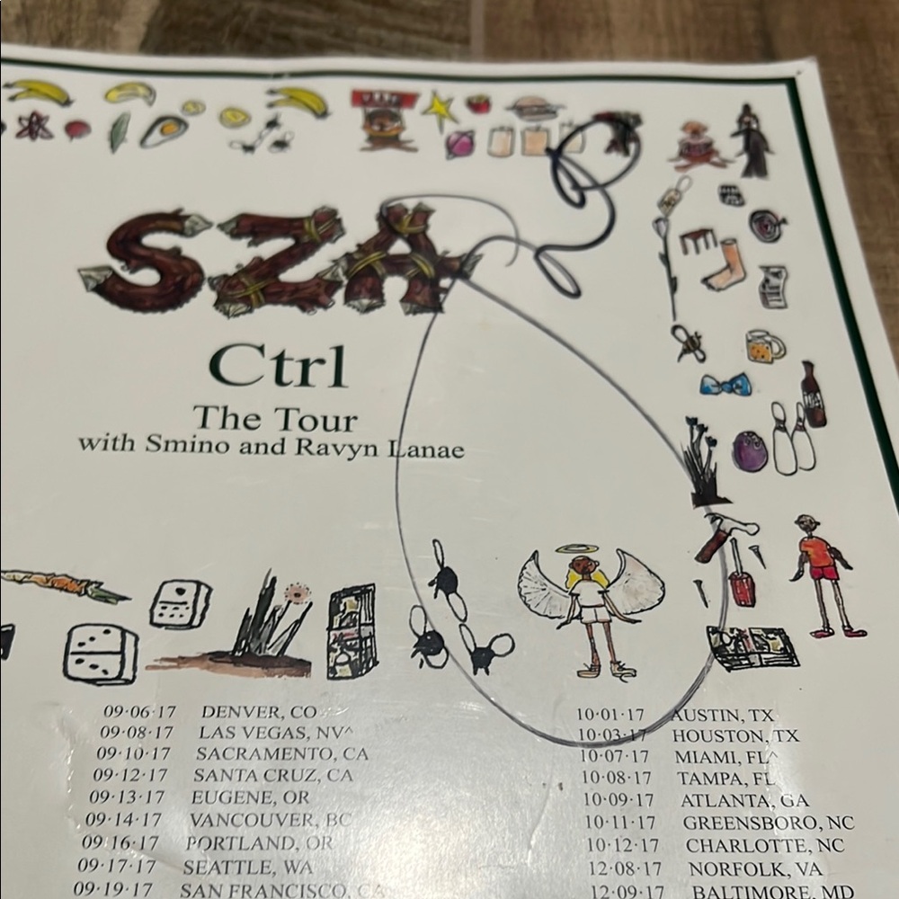 SZA Ctrl Tour Poster - Picture 2 of 3